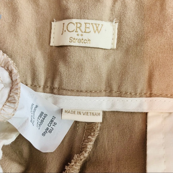 J.Crew Frankie’s / Tan Flat Front Preppy Shorts - Picture 4 of 6